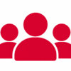 Minimalist Red Group Icon